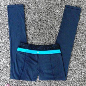 lululemon Athletica Navy Leggings Size: 8